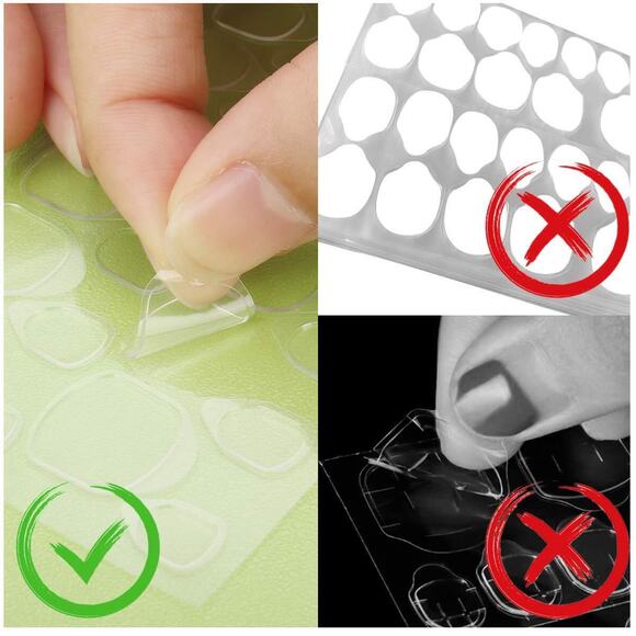 Blue Glossy Long Tapered Coffin Press On Nails Fake False 24 Pc Nail Set - Picture 3 of 8